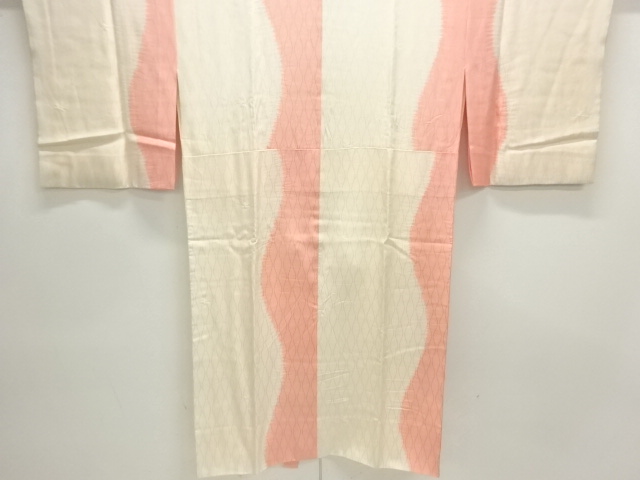 絞りよろけ縞模様長襦袢